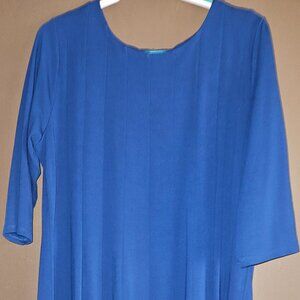 Blair 3/4 Sleeve Midi Length Royal Blue Dress